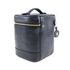Sac À Main Chanel Vintage Timeless Cosmetic Case Tall Cuir - Noir