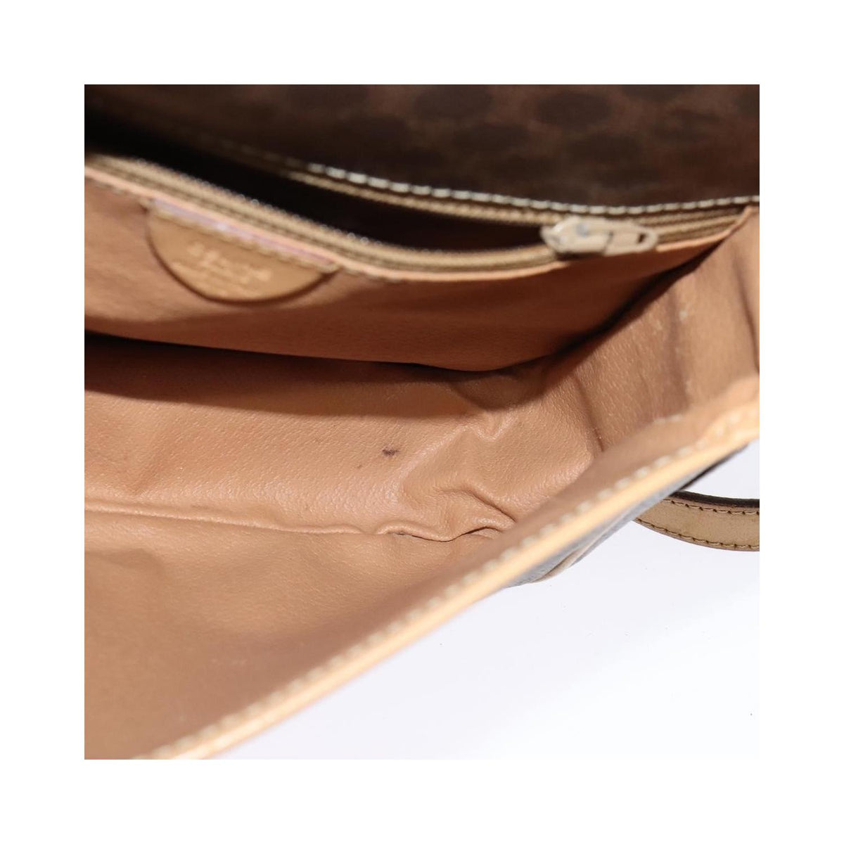 Sac Celine Macadam Shoulder Bag Toile - Marron