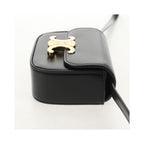 Sac À Main Celine Vintage Triomphe Shoulder Medium Cuir - Noir