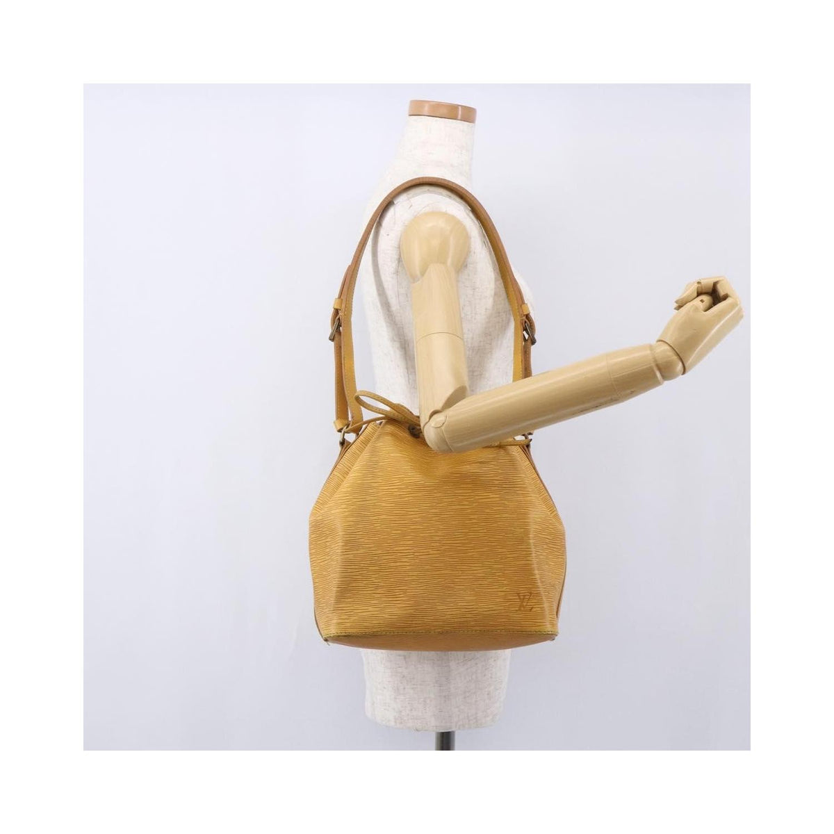 Sac Porté Épaule Louis Vuitton Petit Noe Handbag Small Cuir - Jaune