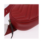 Sac À Main Gucci Gg Marmont Belt Cuir - Rouge