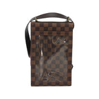 Sac Porté Épaule Louis Vuitton Portobello Messenger Toile - Marron