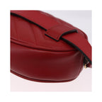 Sac À Main Gucci Gg Marmont Belt Cuir - Rouge