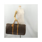 Sac De Voyage Louis Vuitton Keepall Bandouliere 60 Toile - Marron