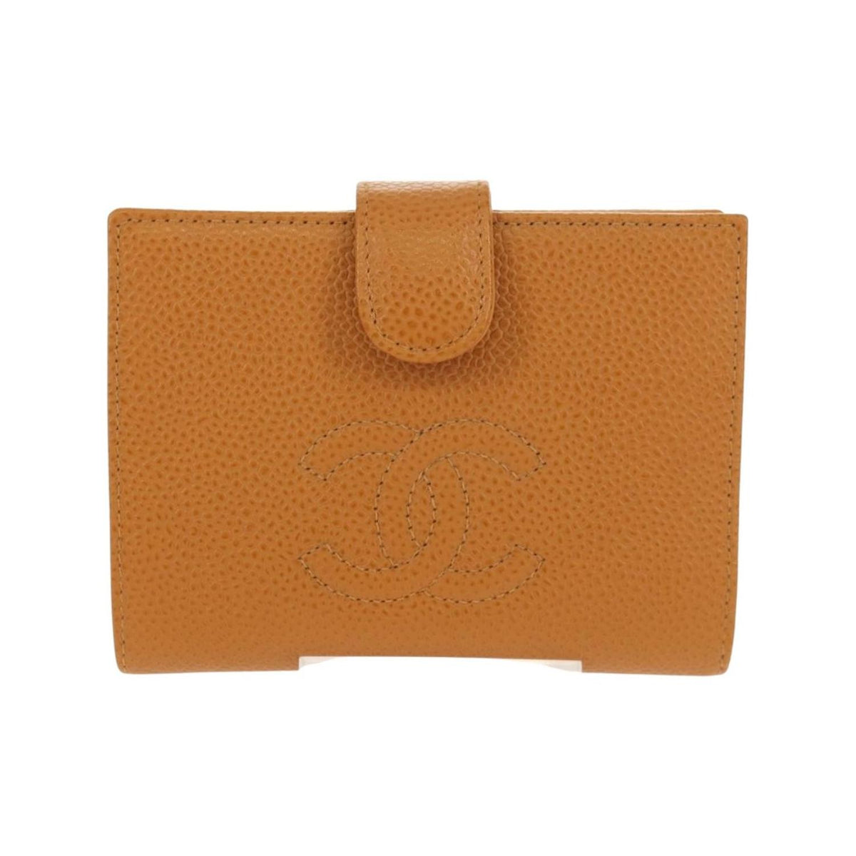 Portefeuille Chanel Timeless Cc French Compact Cuir - Marron