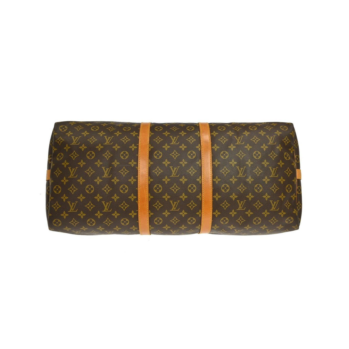 Louis Vuitton Keepall Bandoulière 60 Canvas Travel Bag - Brown