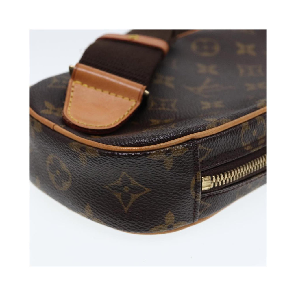Bolso de mano Louis Vuitton Pochette Gange de lona - marrón