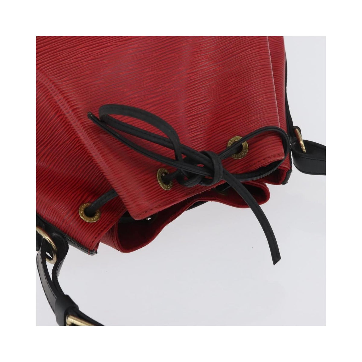 Sac Porté Épaule Louis Vuitton Bicolor Petit Noe Handbag Cuir - Rouge