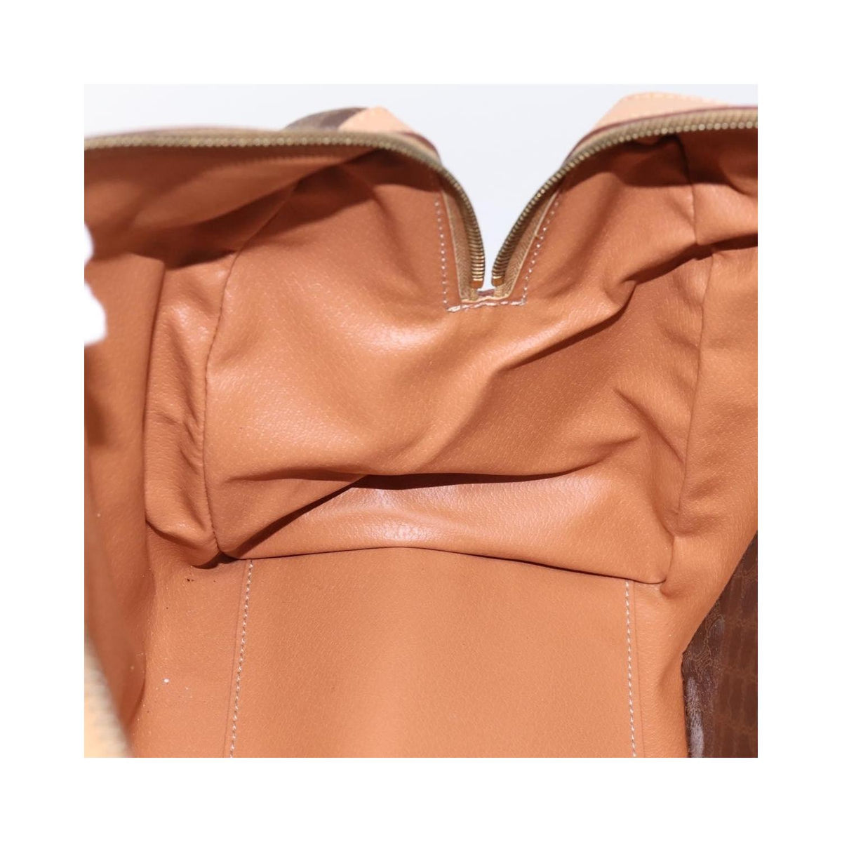 Sac À Main Celine Vintage Macadam Boston Pvc - Marron
