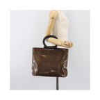 Cabas Celine Vintage Macadam Shopper Tote Toile - Marron