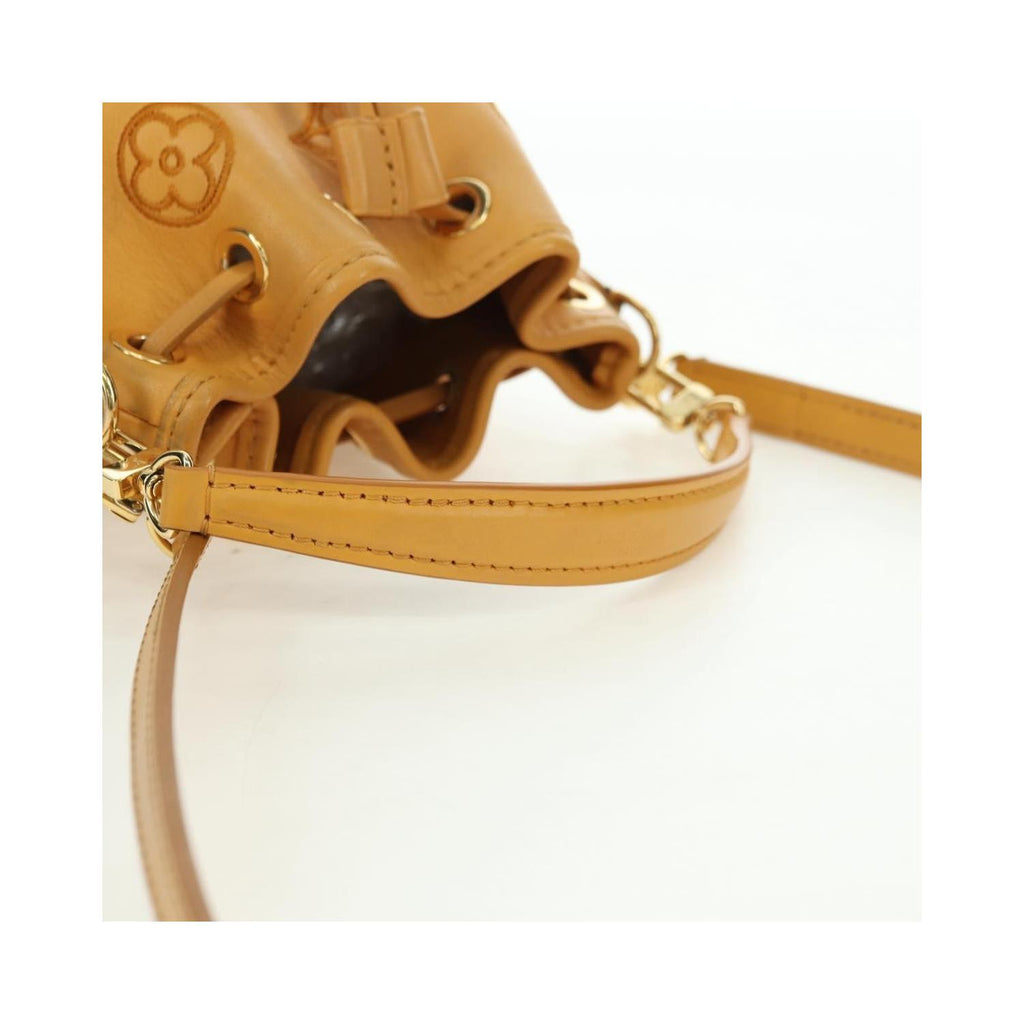 Sac Porté Épaule Louis Vuitton Noe Nm Nano Cuir - Jaune