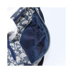 Pochette Christian Dior Saddle Zip Toile - Bleu Marine