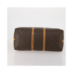 Sac De Voyage Louis Vuitton Keepall Bandoulière 60 Toile - Marron