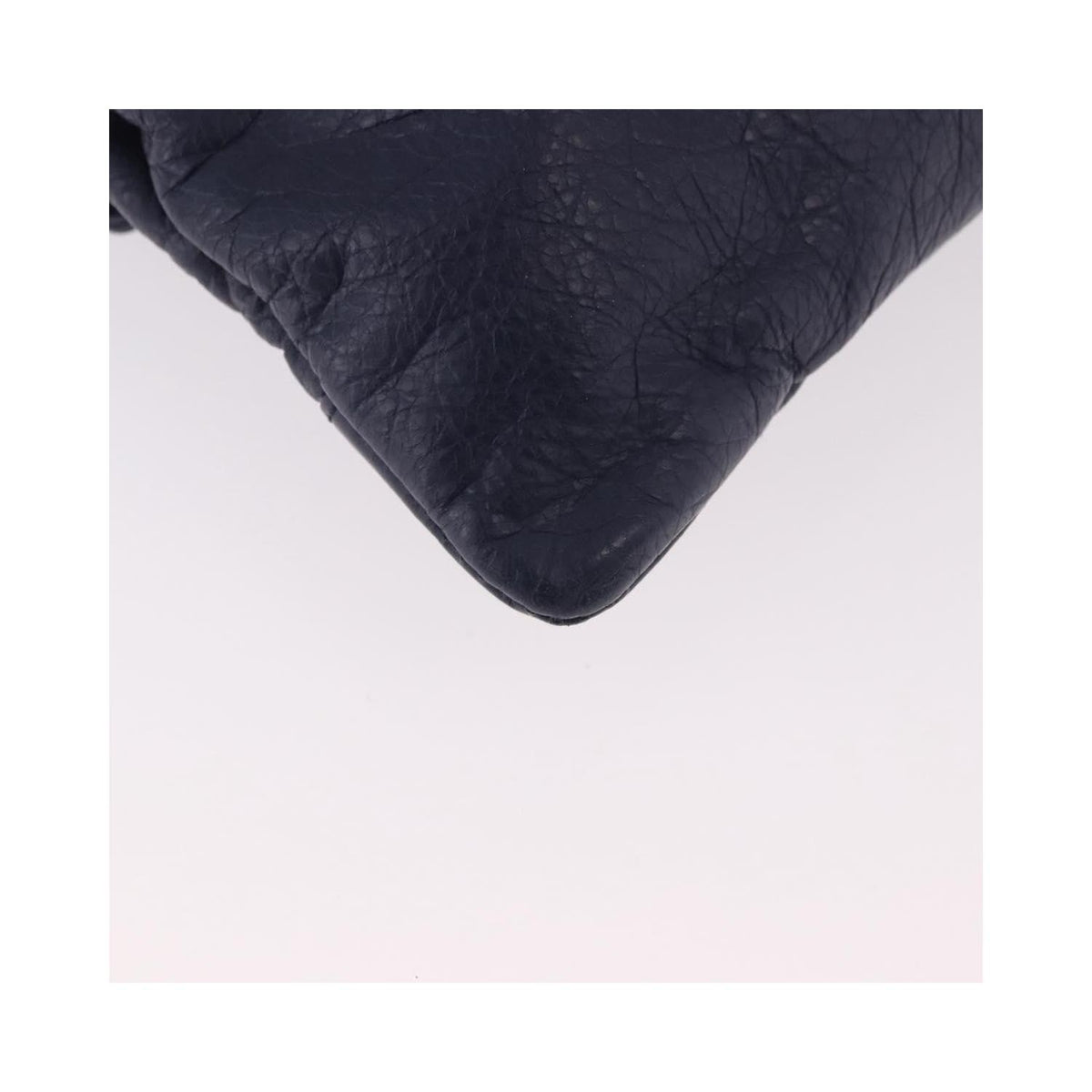 Pochette Balenciaga Classic Studs Envelope Strap Clutch Mini Cuir - Bleu Marine
