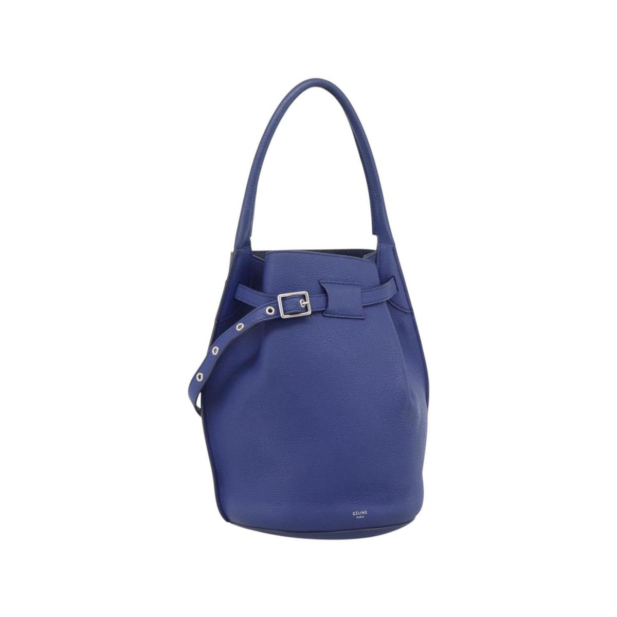 Sac À Main Celine Big Bag Bucket Nano Cuir - Bleu