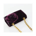Sac À Main Chanel Wallet On Chain Velvet - Violet