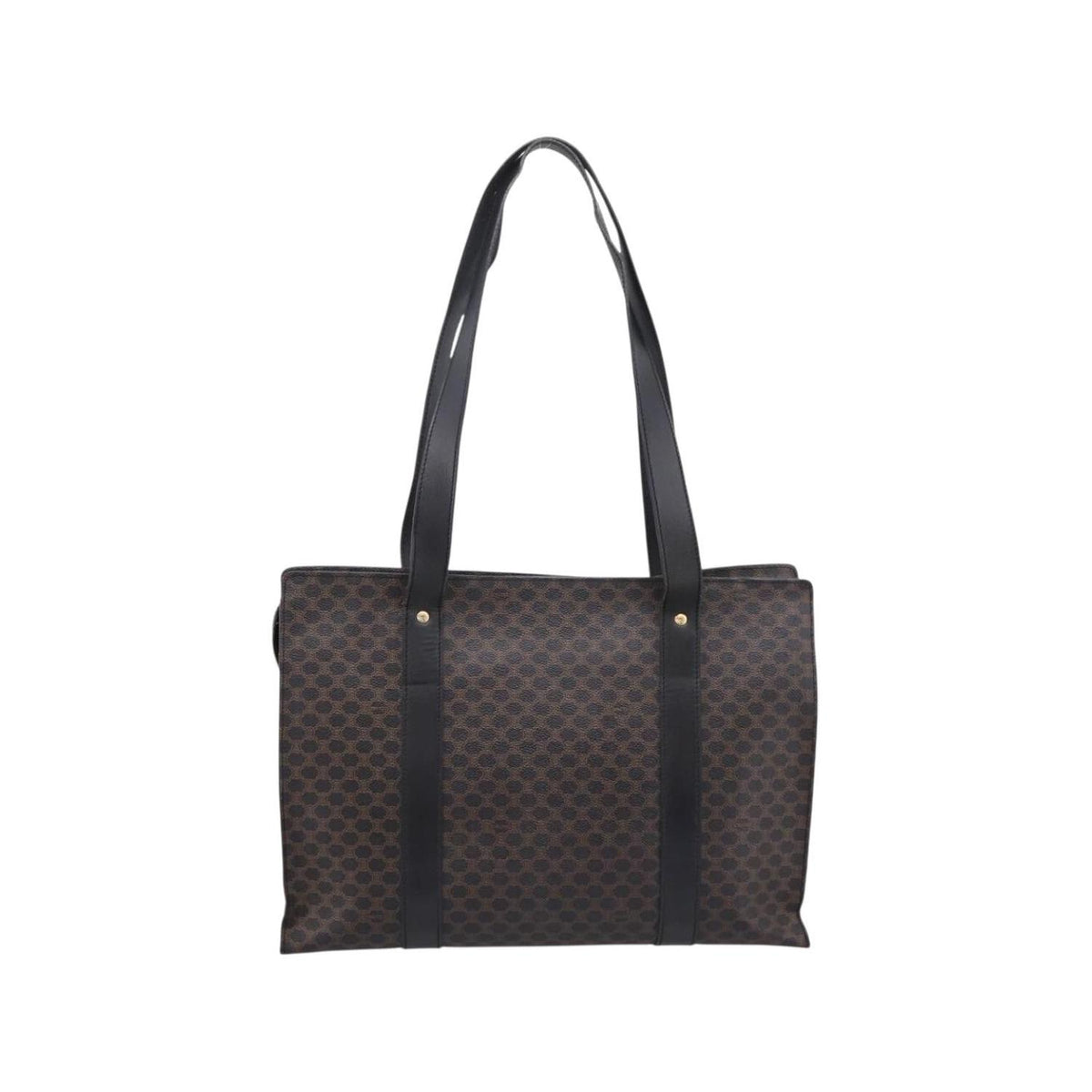 Cabas Celine Vintage Macadam Shopper Large Pvc - Noir