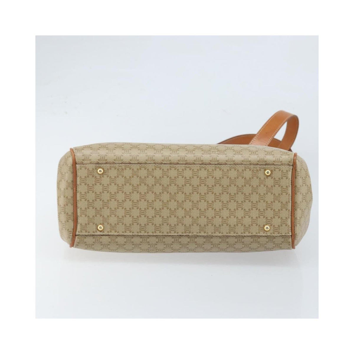 Cabas Celine Vintage Macadam Shopper Medium Toile - Beige