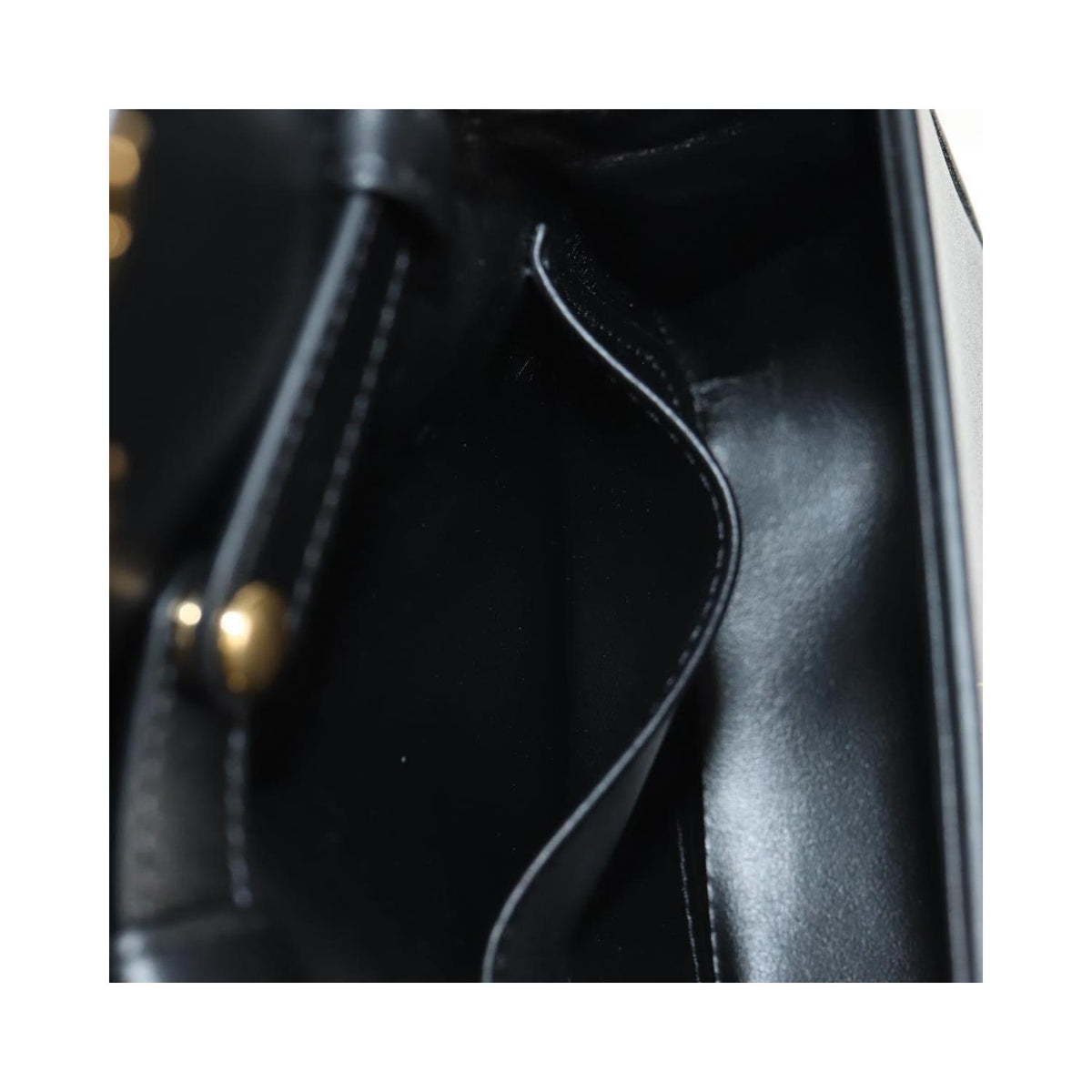 Sac À Main Celine Vintage Triomphe Shoulder Medium Cuir - Noir