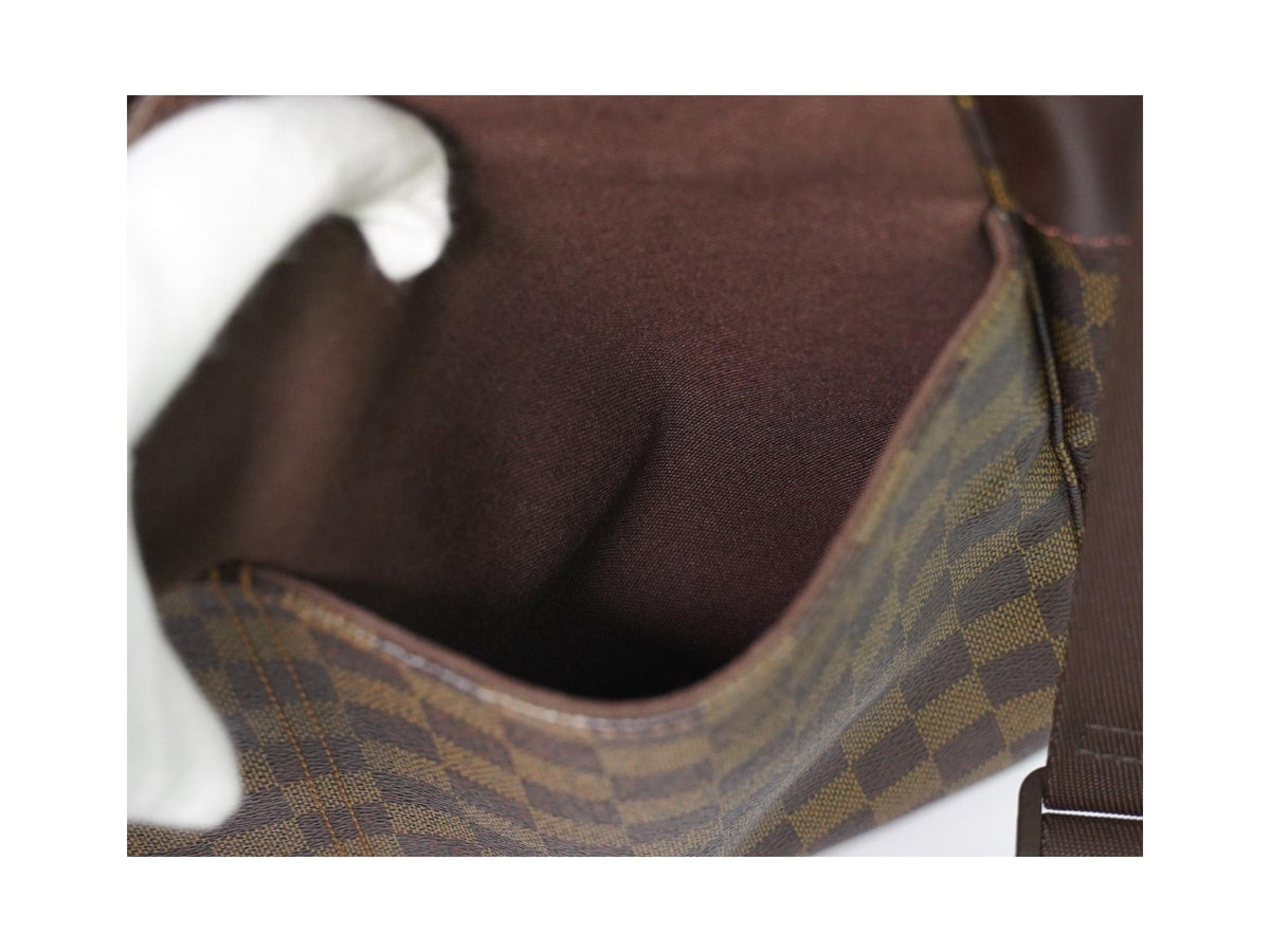 Borsa a spalla Louis Vuitton Bastille PM in tela - Marrone