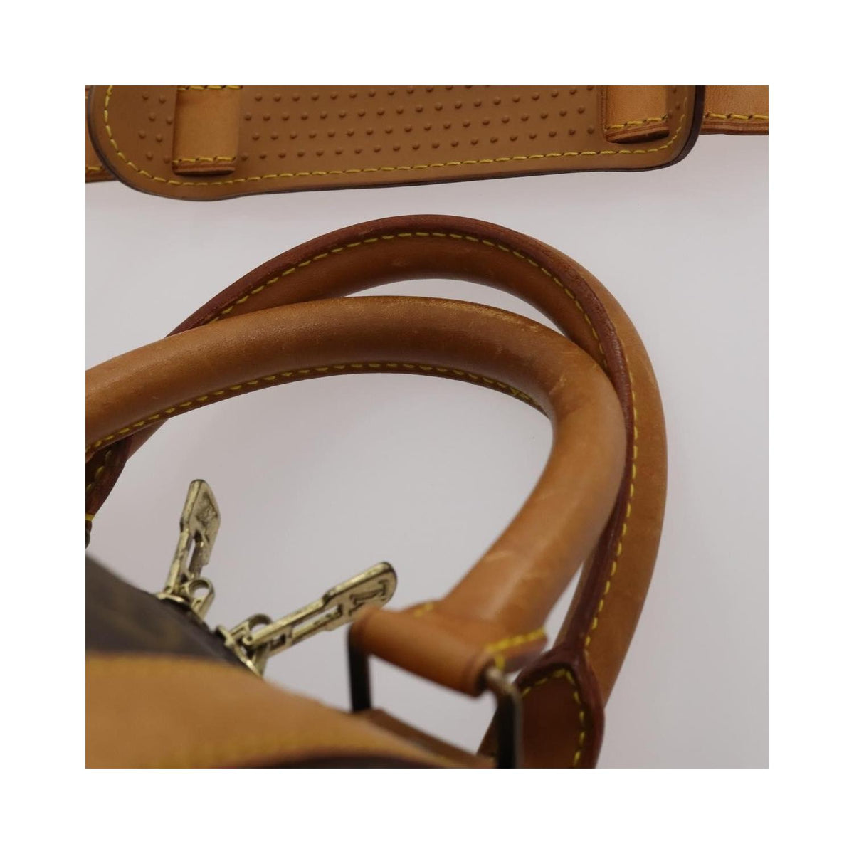 Sac De Voyage Louis Vuitton Keepall Bandoulière 60 Toile - Marron