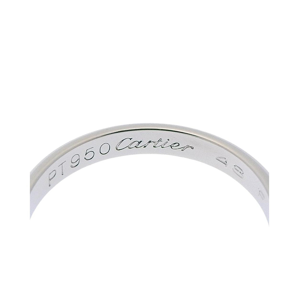 Bague Cartier 1895 Wedding Band 2.5Mm Platinum - Argent
