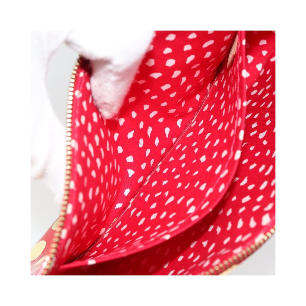 Pochette Louis Vuitton Pochette Accessoires Cuir Verni - Rouge