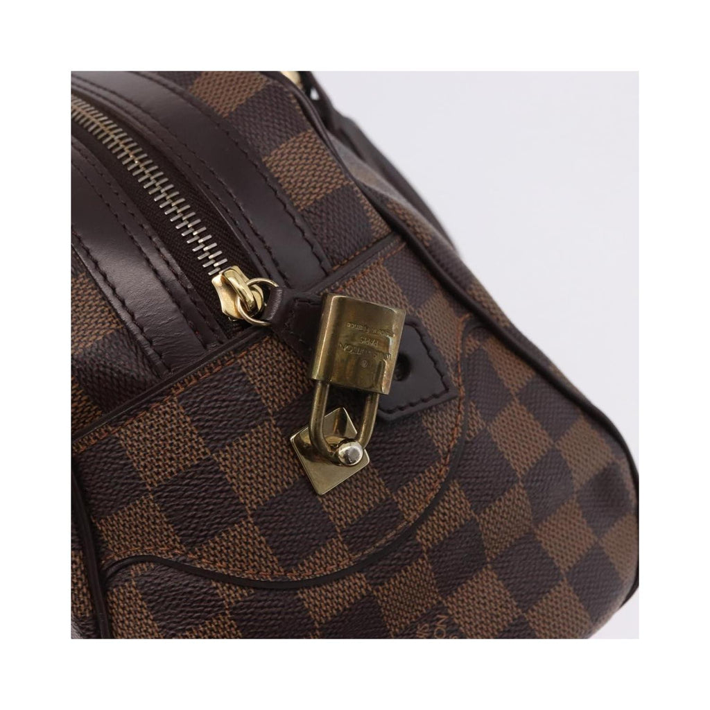 Sac À Main Louis Vuitton Duomo Boston Toile - Marron