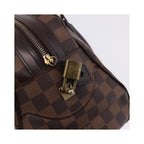 Sac À Main Louis Vuitton Duomo Boston Toile - Marron