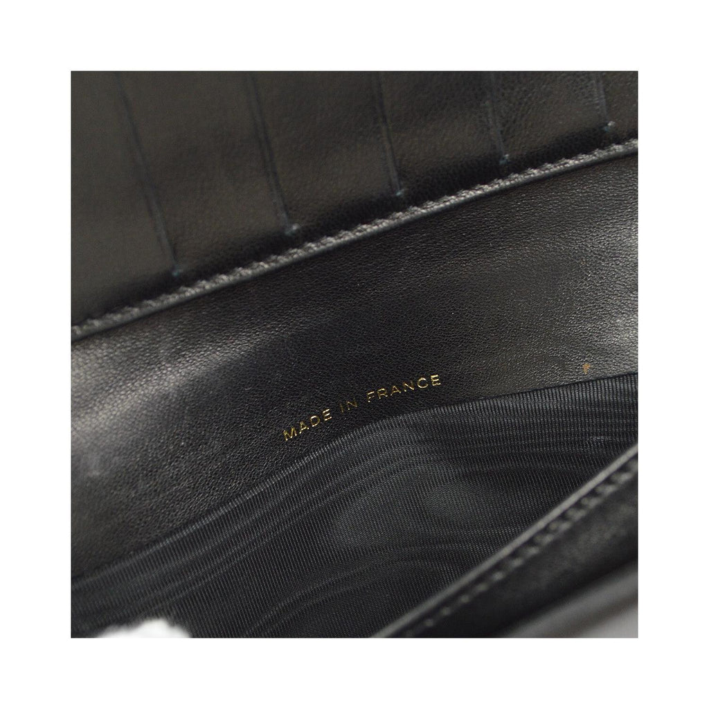 Portefeuille Chanel Timeless Cc French Long Cuir - Noir