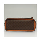 Sac À Main Celine Macadam Handbag Toile - Marron