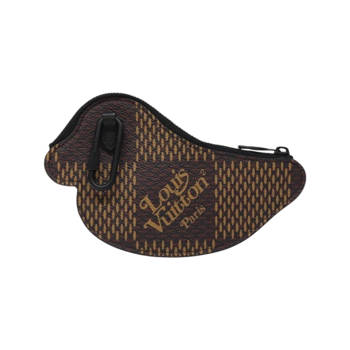 Porte-Cartes Louis Vuitton Nigo Duck Coin Holder Toile - Noir
