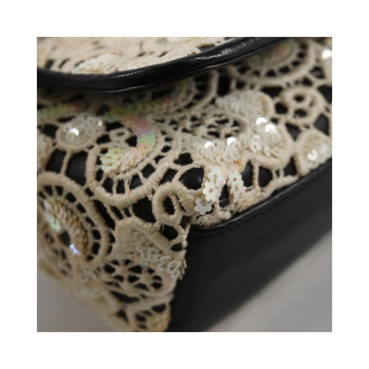 Sac Porté Épaule Chanel Floral Cc Flap Bag Cuir - Blanc