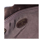Sac Porté Épaule Chanel Vintage Logo Flap Messenger Medium Cuir - Marron