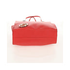 Cabas Gucci Grand Prix Interlocking Gg Tote Large Cuir - Rouge