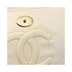 Pochette Chanel Full Flap Wallet On Chain Cuir - Blanc