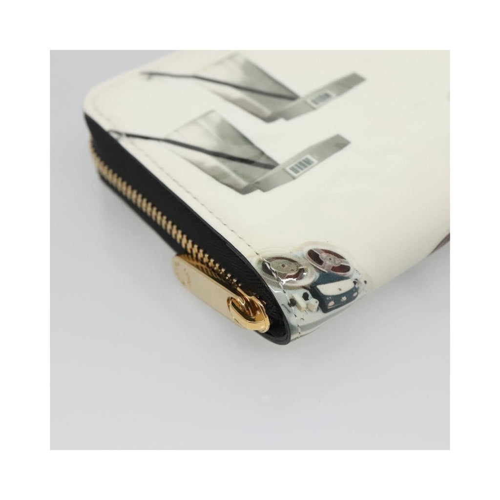 Portefeuille Louis Vuitton Nicolas Ghesquière Zippy Cuir Verni - Blanc