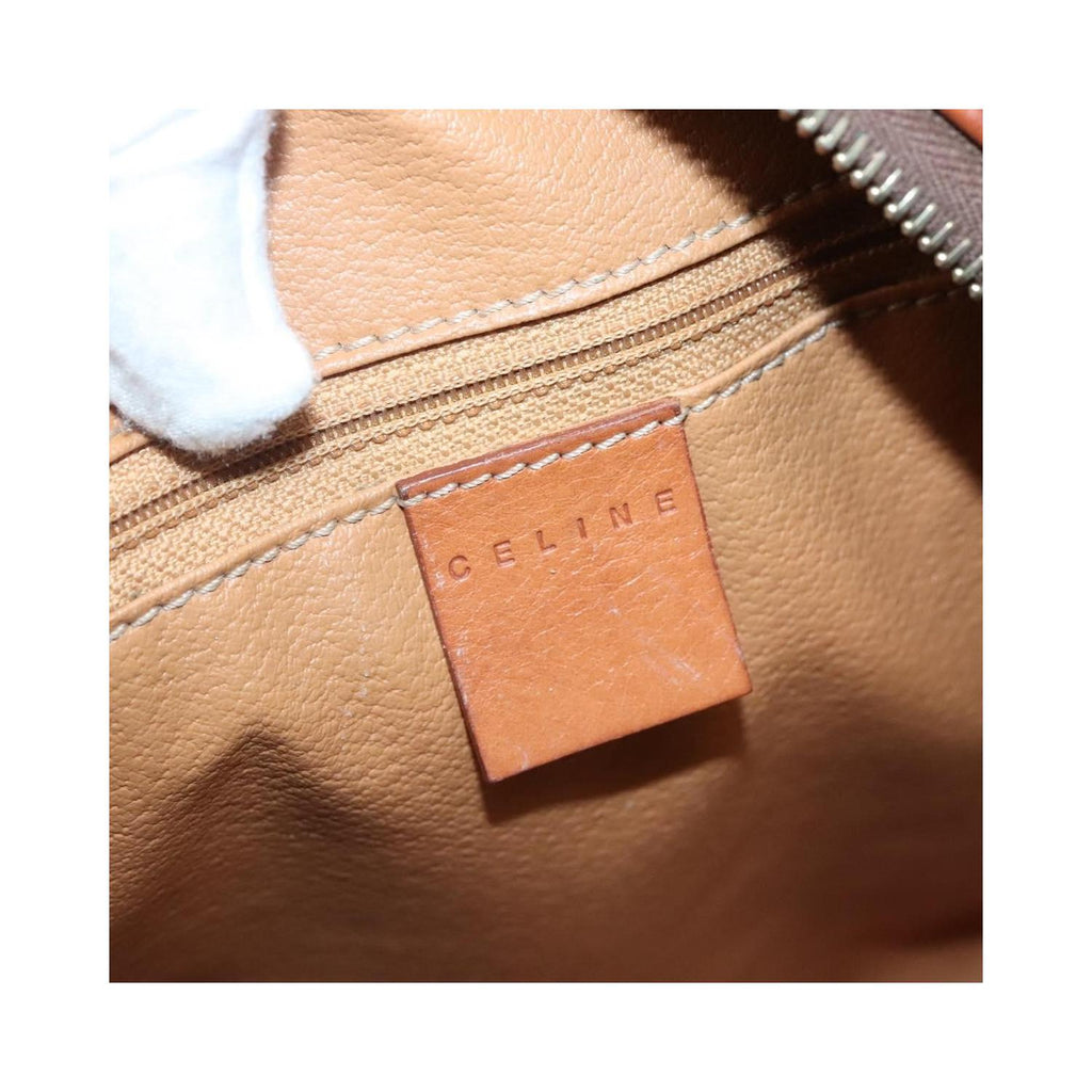 Sac Celine Macadam Handbag Toile - Marron