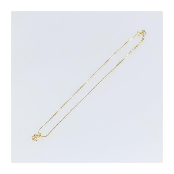 Christian Dior CD Round Pendant Necklace Metal Product Image