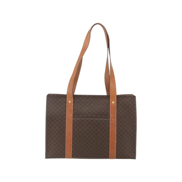 Celine - Vintage Macadam shopper tote in canvas - Brown
