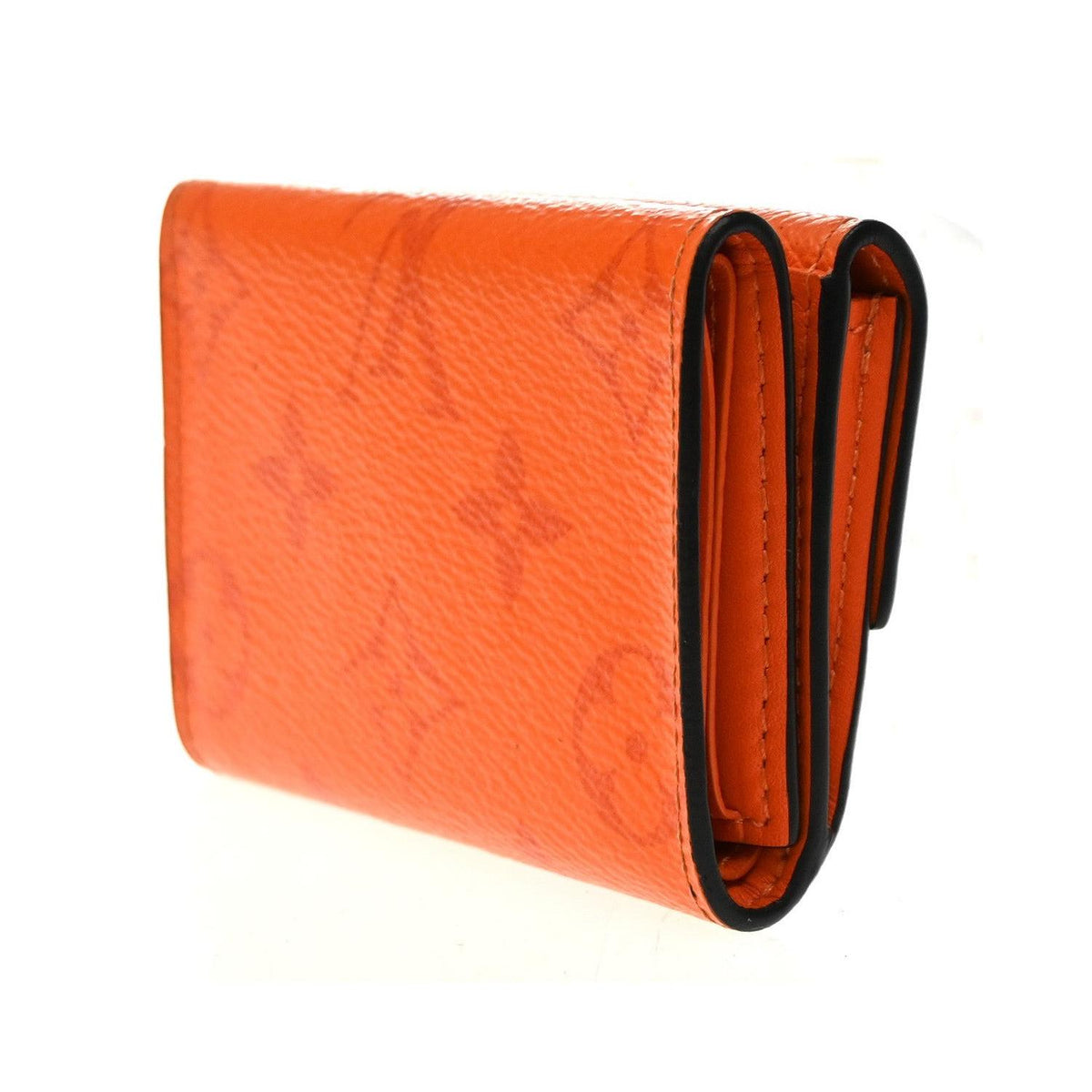 Portefeuille Louis Vuitton Discovery Compact Cuir - Orange