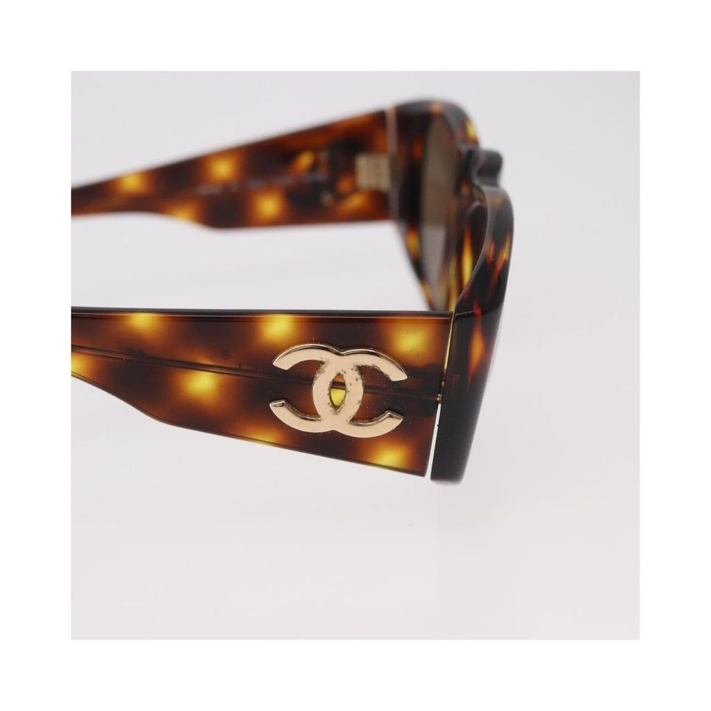 Lunettes De Soleil Chanel Logo Cc Plastic - Marron