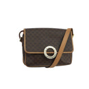 Celine Vintage Macadam Circle Logo Shoulder Bag Canvas and Leather Product Image