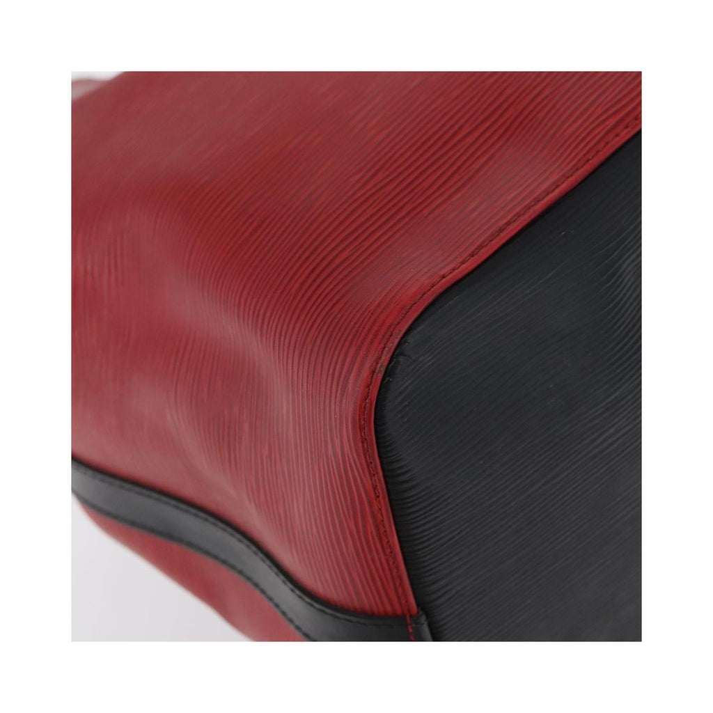 Sac Porté Épaule Louis Vuitton Bicolor Petit Noe Handbag Cuir - Rouge