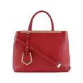 Bolso tote Fendi 2Jours pequeño de piel de becerro roja