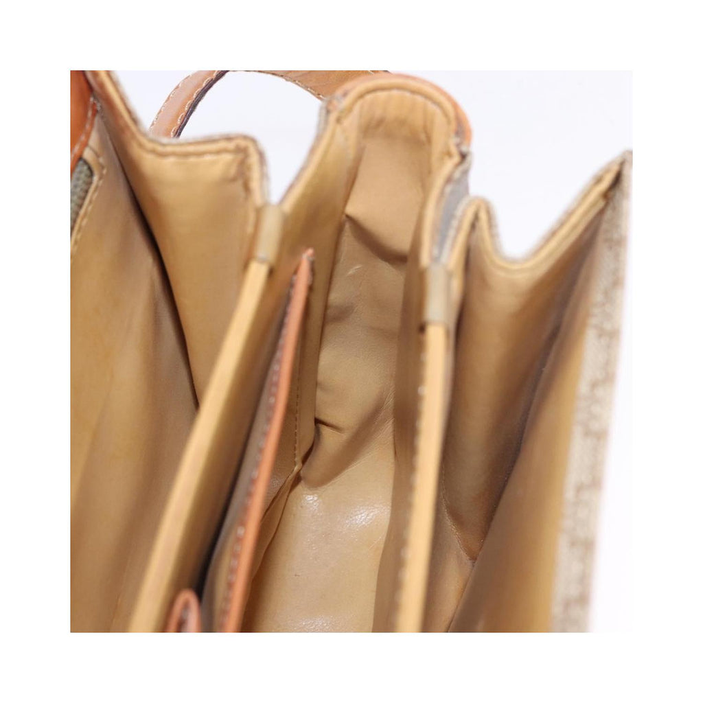 Sac Porté Épaule Celine Macadam Small Toile - Beige