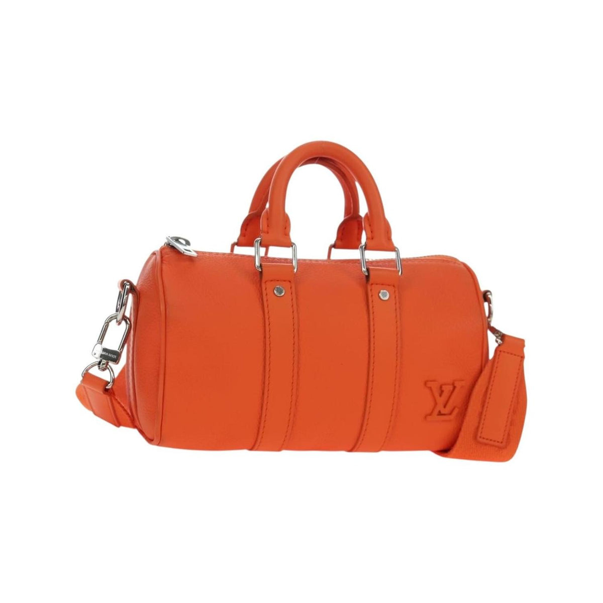 Sac Porté Épaule Louis Vuitton City Keepall Cuir - Orange