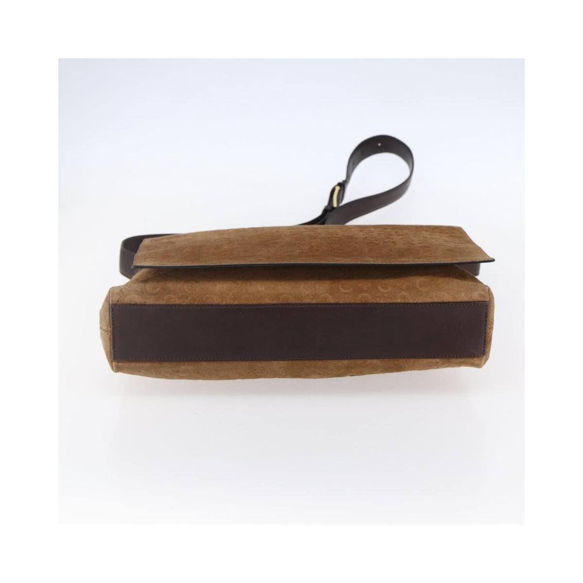 Sac Porté Épaule Celine C Macadam Shoulder Bag Daim - Beige