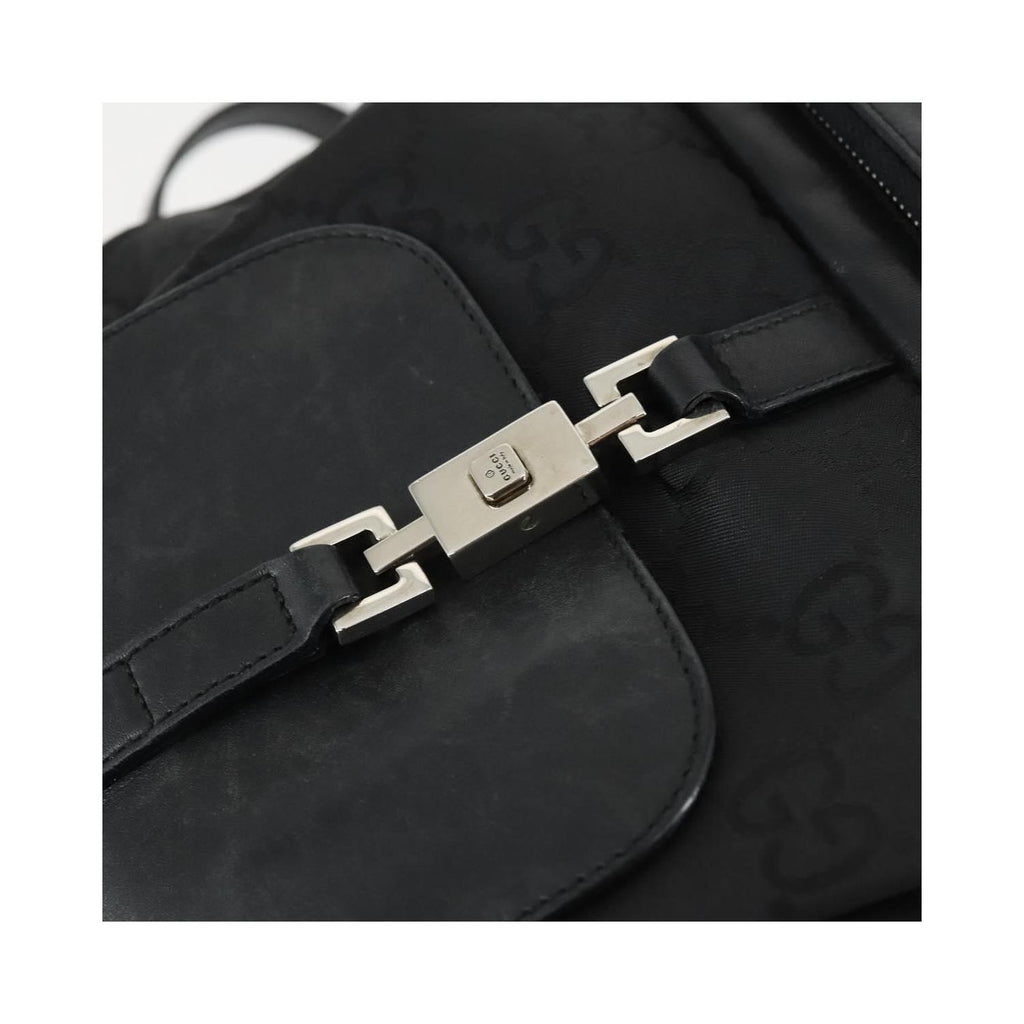 Sac À Dos Gucci Vintage Jackie Backpack Medium Toile - Noir
