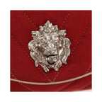 Chanel Leo Lion Medium Cotton Flap Shoulder Bag - Red